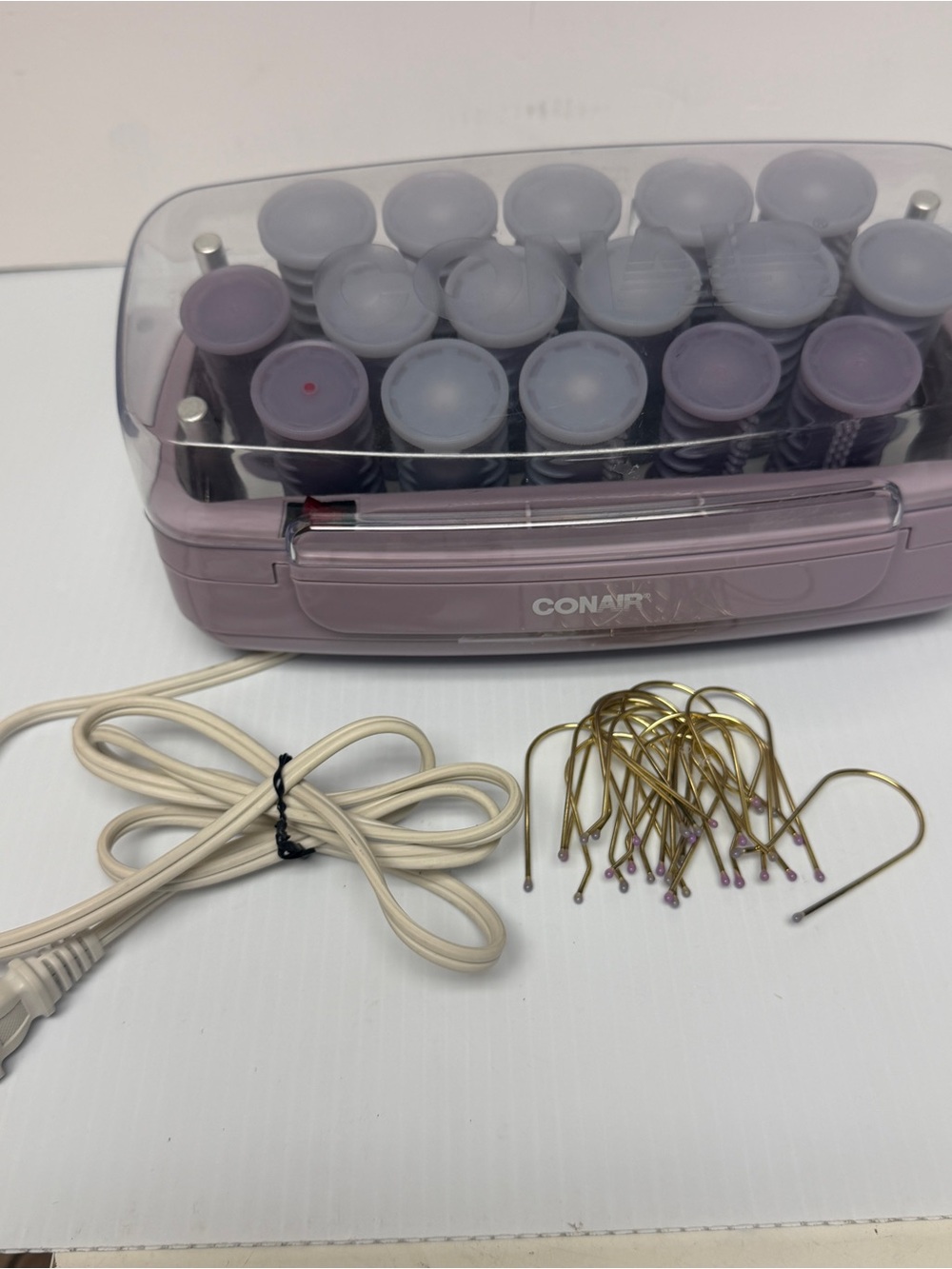 Conair Pink Heated Hair Roller Set with Clips model HS11